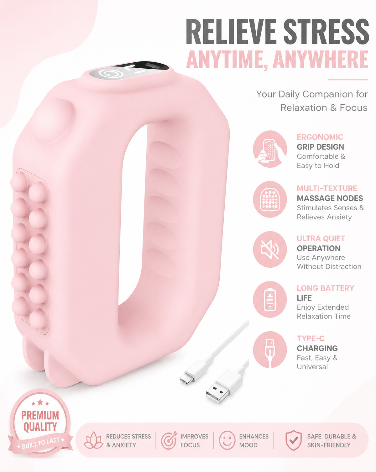 Fat Burning Fascia Massager Ring with Deep Tissue Technology