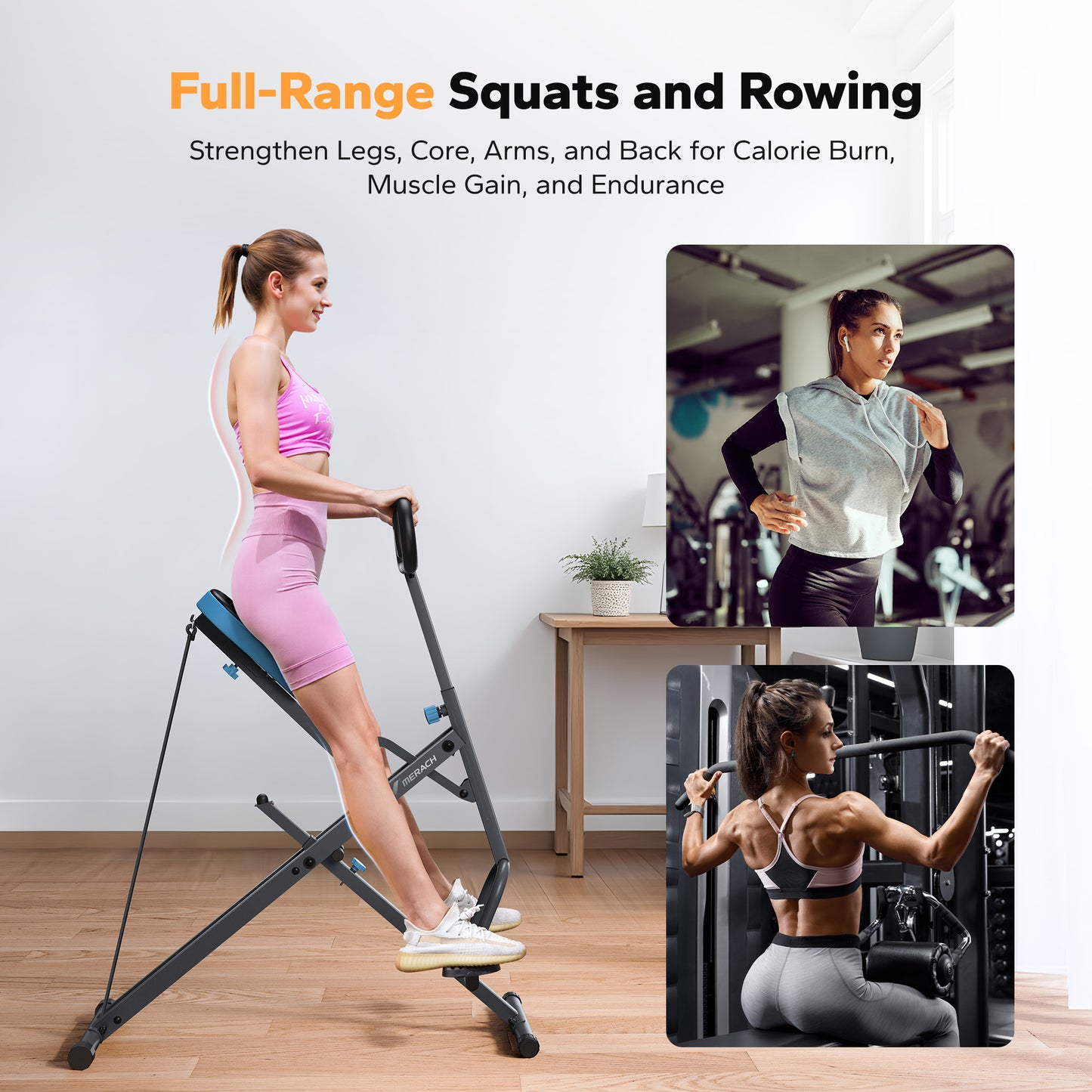 Foldable Squat Machine – Full Body Workout