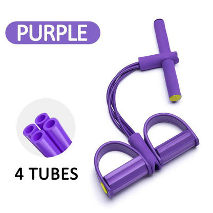 4-Level Resistance Band Tensioner with Non-Slip Handles - Home Fitness Equipment for Abdominal Muscle Training Yoga Abdominal