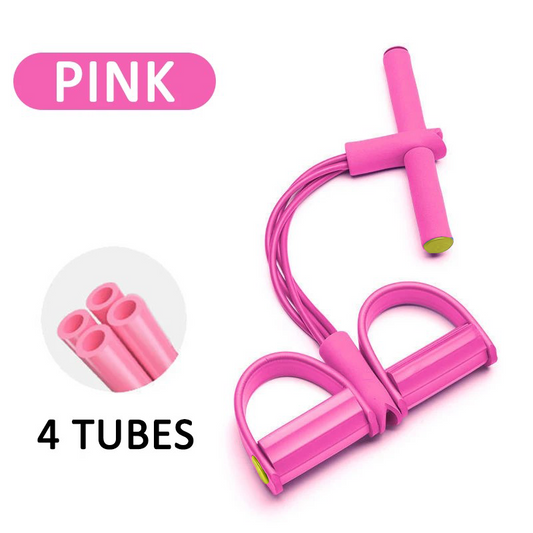 4-Level Resistance Band Tensioner with Non-Slip Handles - Home Fitness Equipment for Abdominal Muscle Training Yoga Abdominal