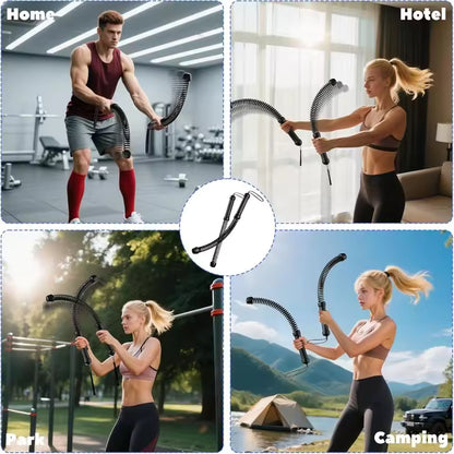 The Complete Home Battle Rope Bundle — Full-Body HIIT. Zero Space. Zero Noise.